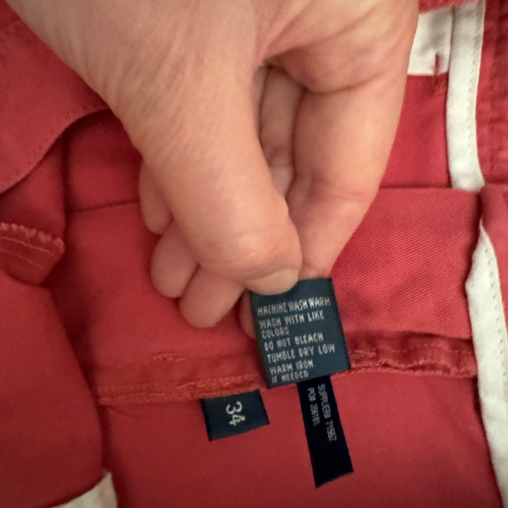NWT Polo Ralph Lauren Nantucket Red Khaki Flat Front Shorts - Picture 10 of 11